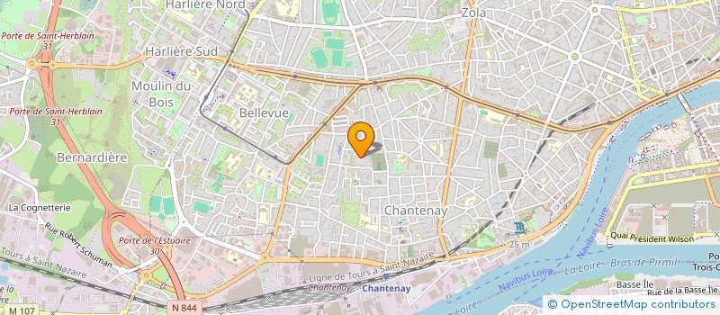 localisation de l'entreprise QUARTIER LIBRE CHANTENAY  NANTES
