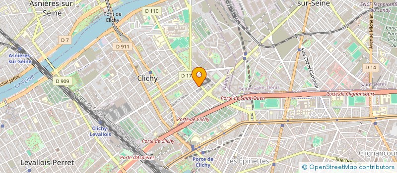 localisation de l'entreprise QUARTIER MAISON DU PEUPLE à CLICHY