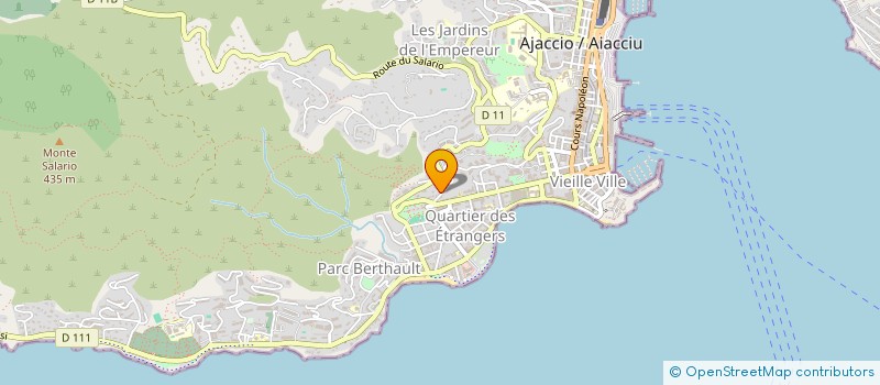 localisation de l'entreprise QUARTIER PIETRALBA à AJACCIO