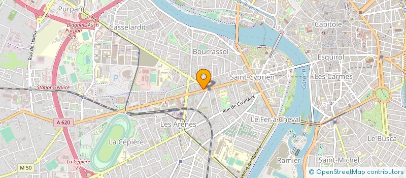 localisation de l'entreprise QUARTIER-PLUME  TOULOUSE