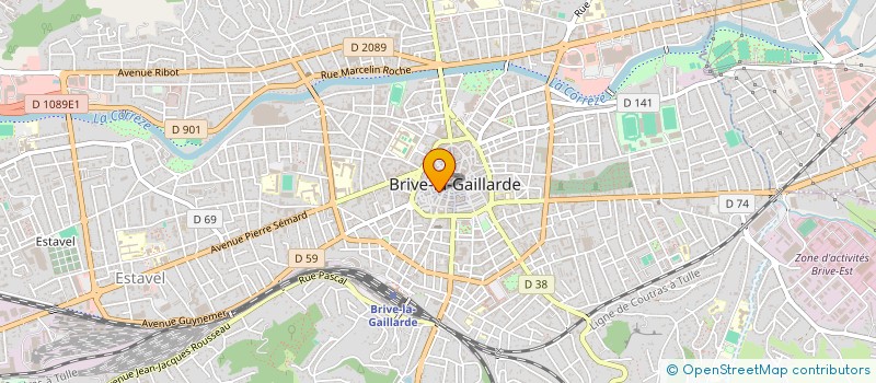 localisation de l'entreprise QUARTIER REPUBLIQUE  BRIVE-LA-GAILLARDE