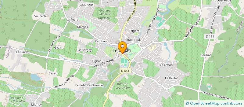 localisation de l'entreprise QUARTIER SANS CIBLE à LEOGNAN