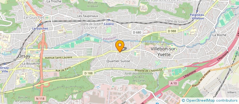 localisation de l'entreprise QUARTIER SUISSE IMMOBILIER VILLEBON ET ORSAY à VILLEBON-SUR-YVETTE