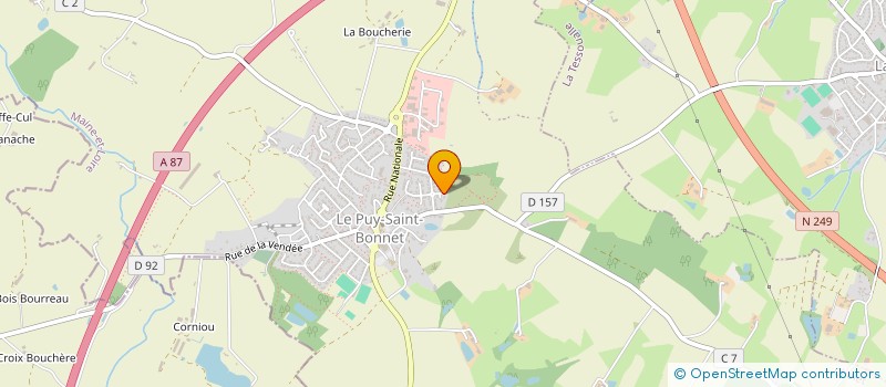localisation de l'entreprise QUARTIER T à CHOLET