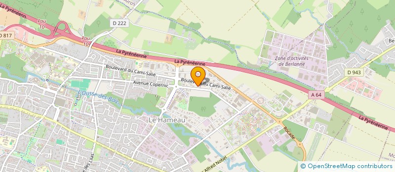 localisation de l'entreprise QUARTIER TOITURES ET COUVERTURES à PAU