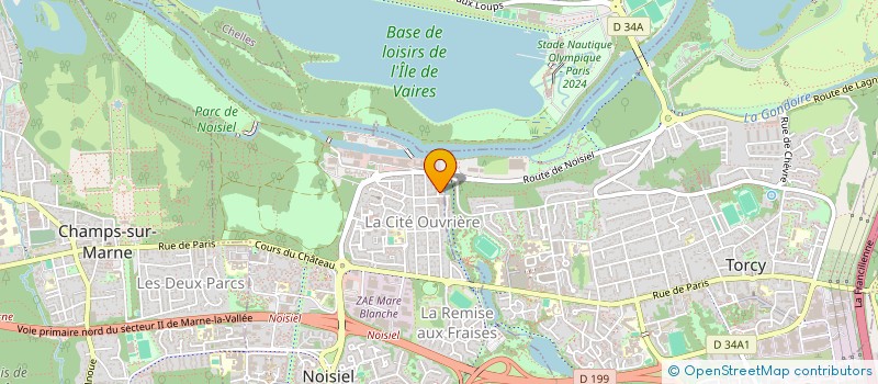 localisation de l'entreprise QUARTIERS DE CHOCOLAT  NOISIEL