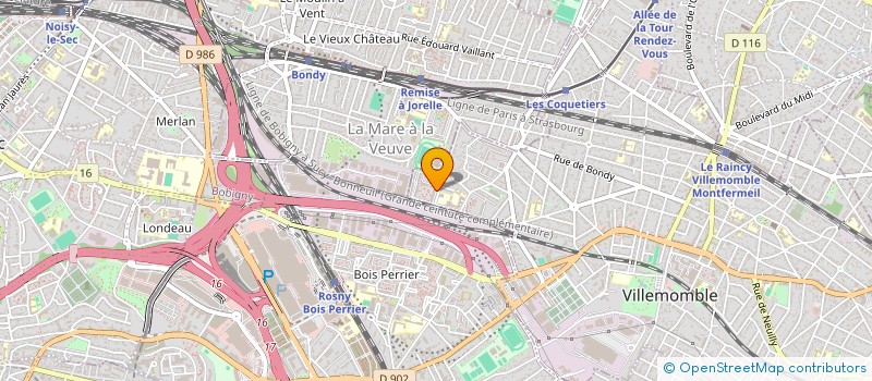 localisation de l'entreprise QUARTIERS LIBRES à VILLEMOMBLE