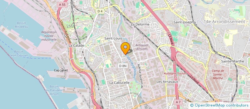 localisation de l'entreprise QUARTIERS NORD FOOTBALL CLUB (QNFC) à MARSEILLE