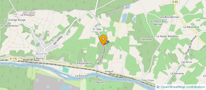 localisation de l'entreprise QUARTUS  MONTHOU-SUR-CHER