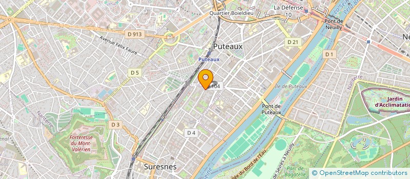 localisation de l'entreprise QUARTZ à SURESNES