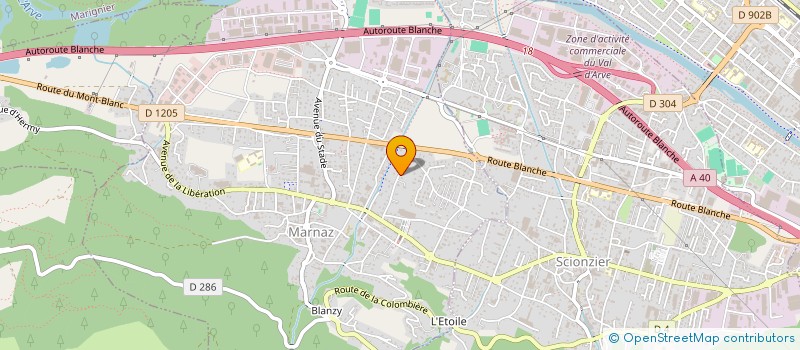 localisation de l'entreprise QUARTZ 74  MARNAZ