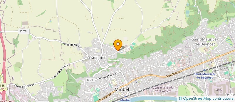 localisation de l'entreprise QUARTZ à MIRIBEL
