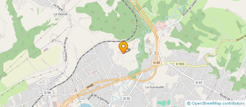 localisation de l'entreprise QUARTZ  LESCURE-D'ALBIGEOIS