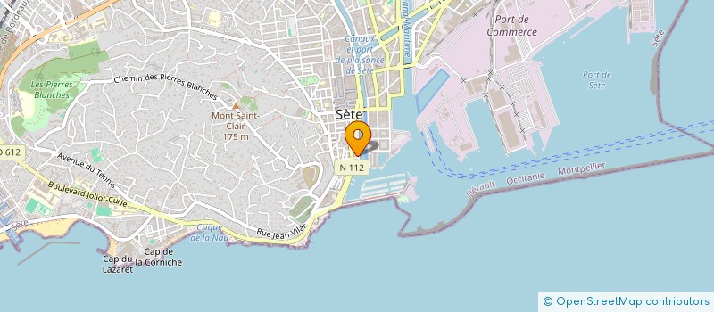 localisation de l'entreprise QUARTZ AUTO à SETE