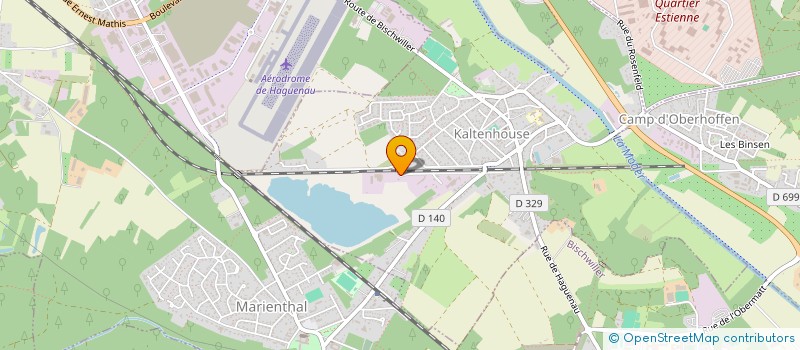 localisation de l'entreprise QUARTZ D ALSACE  KALTENHOUSE