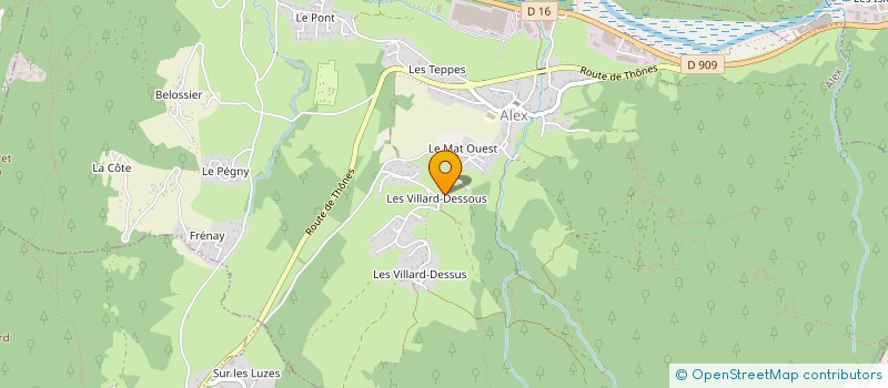 localisation de l'entreprise QUARTZ ORGANISATION  ALEX