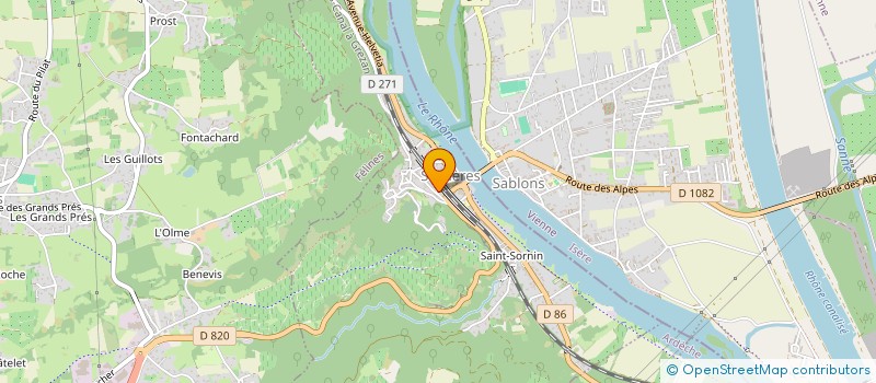 localisation de l'entreprise QUARTZ PATRIMOINE  SERRIERES