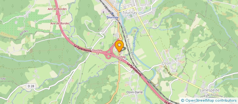 localisation de l'entreprise QUARTZ PYRENEES  TOURNAY