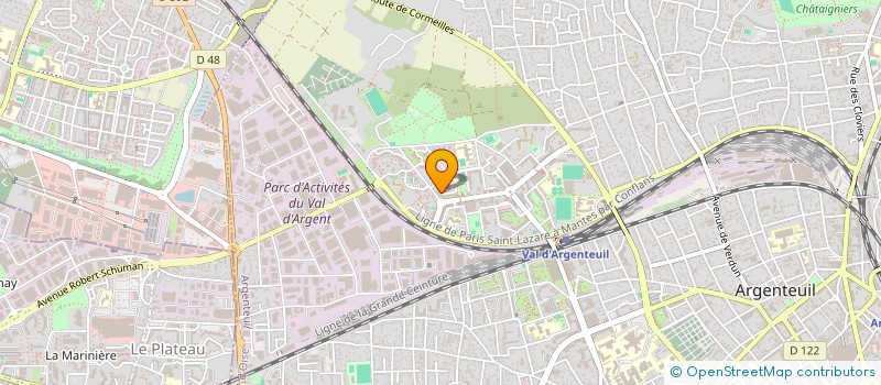 localisation de l'entreprise QUARTZ SERVICE à ARGENTEUIL