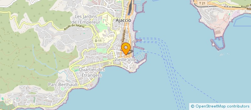 localisation de l'entreprise QUARTZ SYSTEM SARL à AJACCIO