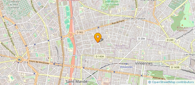 localisation de l'entreprise QUARTZ VISION à MONTREUIL