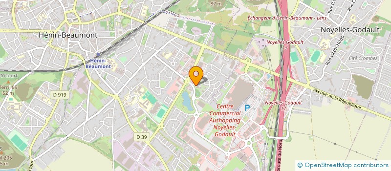 localisation de l'entreprise QUARTZE à HENIN-BEAUMONT