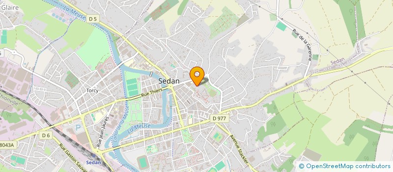 localisation de l'entreprise QUASAR à SEDAN