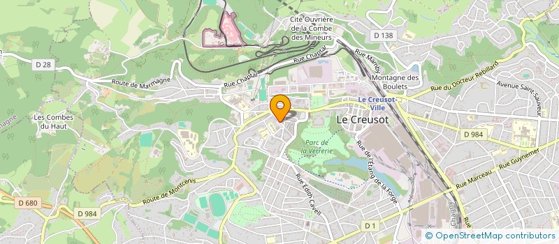 localisation de l'entreprise QUASAR à LE CREUSOT