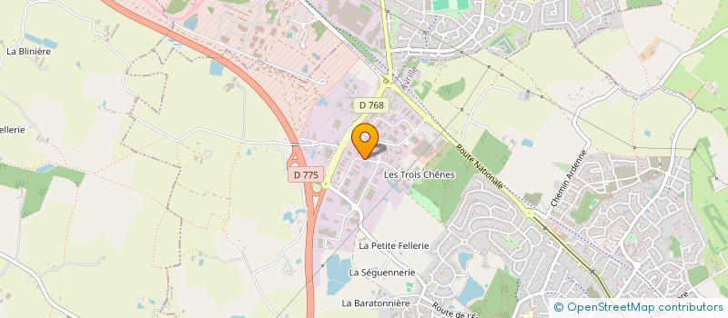 localisation de l'entreprise QUASAR CONCEPT à AVRILLE