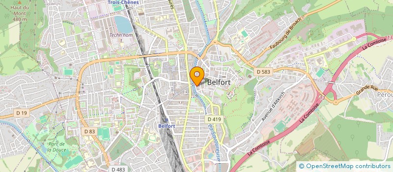 localisation de l'entreprise QUASAR DEVELOPPEMENT à BELFORT