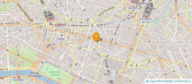 localisation de l'entreprise QUASAR TOURISME  PARIS