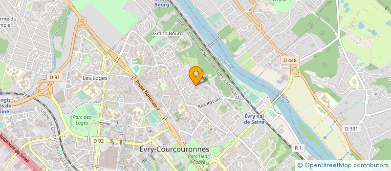 localisation de l'entreprise QUASARS  EVRY-COURCOURONNES