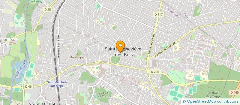 localisation de l'entreprise QUASARS à SAINTE-GENEVIEVE-DES-BOIS