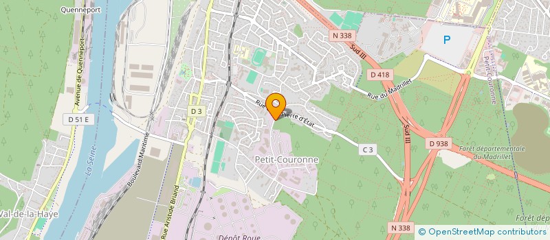 localisation de l'entreprise QUASE'C TRAVEL  PETIT-COURONNE