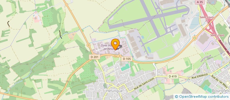 localisation de l'entreprise QUASIMOTO  HESINGUE