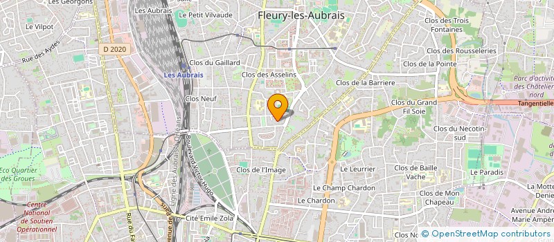 localisation de l'entreprise QUASO STUDIO à FLEURY-LES-AUBRAIS