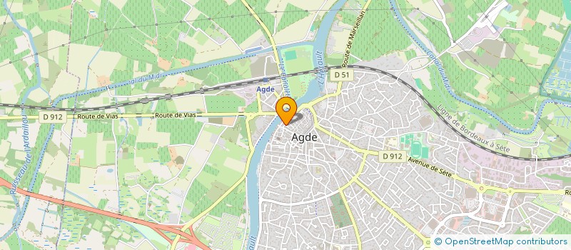 localisation de l'entreprise QUASTANA GRAFF à AGDE