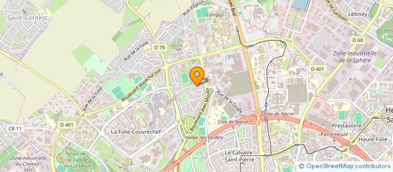 localisation de l'entreprise QUAT' RAQUETTES à CAEN