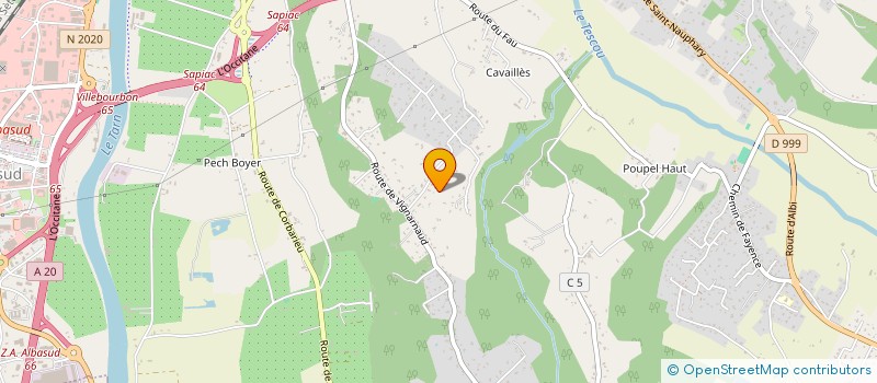 localisation de l'entreprise QUATFAN  MONTAUBAN