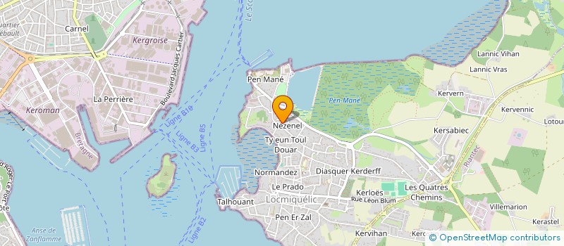 localisation de l'entreprise QUATORZE  LOCMIQUELIC