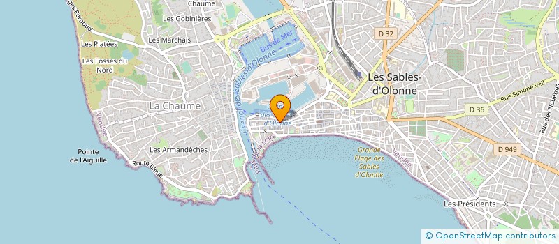 localisation de l'entreprise QUATORZE à LES SABLES D'OLONNE