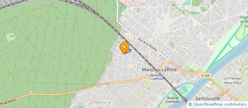 localisation de l'entreprise QUATORZE MUETTE  MAISONS-LAFFITTE