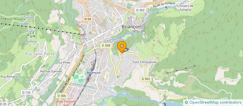 localisation de l'entreprise QUATORZE9  BRIANCON