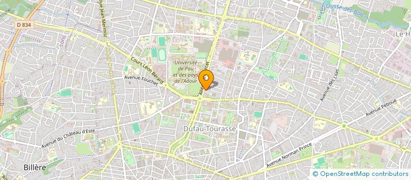 localisation de l'entreprise QUATRA à PAU