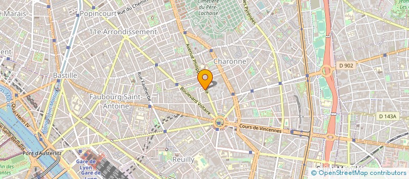 localisation de l'entreprise QUATRAIN à PARIS