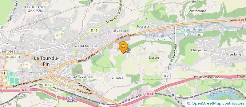 localisation de l'entreprise QUATRE A  SAINT-CLAIR-DE-LA-TOUR