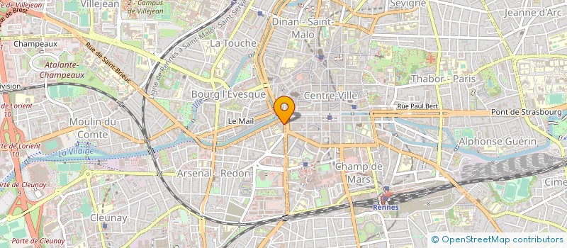 localisation de l'entreprise QUATRE B à RENNES