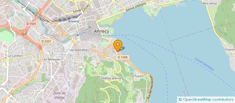 localisation de l'entreprise QUATRE C 74 à ANNECY