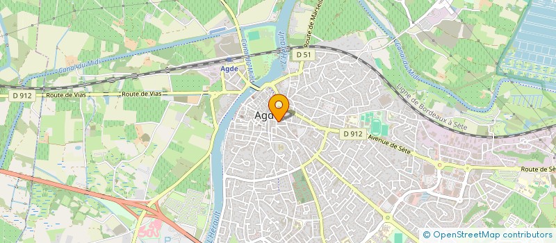 localisation de l'entreprise QUATRE C à AGDE