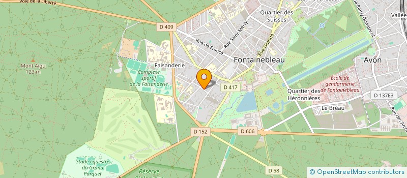 localisation de l'entreprise QUATRE CENT VINGT à FONTAINEBLEAU